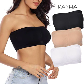 Áo quây ngực freesize không dây chất cotton co giãn (tặng kèm 1 cặp dây áo lót silicon + 1 cặp đệm mút) - KAYFIA