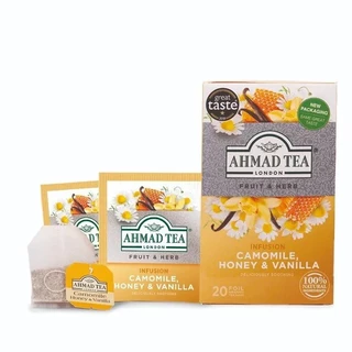 TRÀ AHMAD ANH QUỐC - CÚC, MẬT ONG & VANI(30g) - Camomile, Honey & Vanilla - Cải thiện giấc ngủ