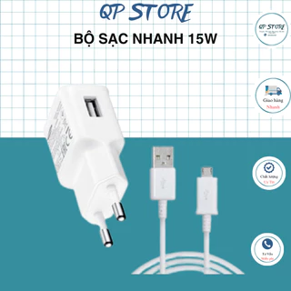 Sạc Nhanh Samsung 15W Chân Micro USB Zin Sạc Nhanh 2.0 - Chính Hãng