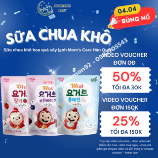 Sữa chua khô hoa quả sấy lạnh Mom's Care Hàn Quốc cho bé (date T5/2025)