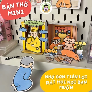 BỘ TRANH LÀM BÀN TH.Ờ MINI BẰNG GIẤY VÀ HỘP THIỀN by CÔ TIÊN XANH