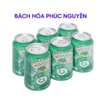 Lốc 6 Lon Trà Bí Đao Wonderfarm lon 310ml date mới (có loại ít đường)