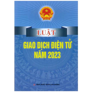 Sách - Luật giao dịch điện tử năm 2023