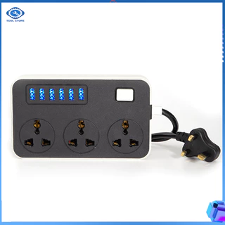 Ổ cắm điện ổ cắm đa năng tích hợp cổng USB Type C 5V-4.2A nhựa PC chống cháy chống giật dây nối dài 2m