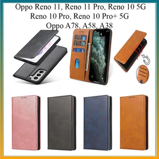 Bao da Oppo Reno 11F, Reno 11, Reno 11 Pro, Reno 10 5G, Reno 10 Pro, Reno 10 Pro+ 5G, A38, A58, A78 dạng ví, có nắp gập