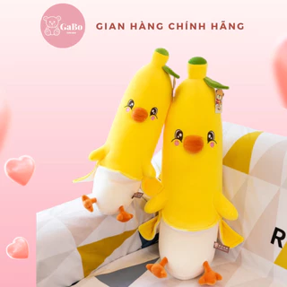 Gấu Bông Gà Chuối, Vịt Chuối Chu Mỏ Siêu Đáng Yêu, Có Dây Kéo 100% Gòn Cao cấp GABO TEDDY BEAR