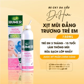 Dung dịch xịt mũi đẳng trương trẻ em Humer 150 Nose Hygiene Infant 150ml