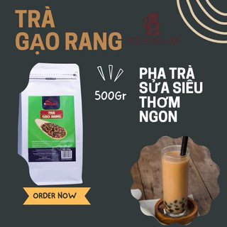 trà gạo rang VINSAF 500gr nguyên liệu pha chế