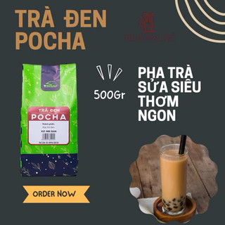 trà đen đặc biệt pocha VINSAF 500gr nguyên liệu pha trà sửa siêu thơm