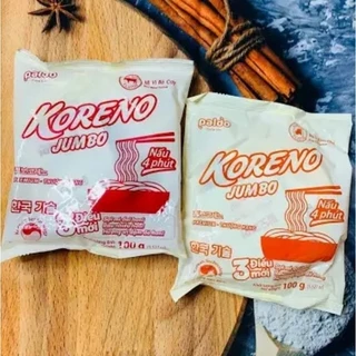 gói mì KORENO Jumbo vị bò, kim chi cay siêu ngon Chuẩn vị mì cay 7 cấp độ (100g)