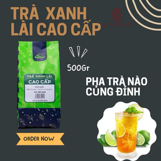 trà xanh lài cao cấp VINSAF 500gr nguyên liệu pha chế trà trái cây cực ngon