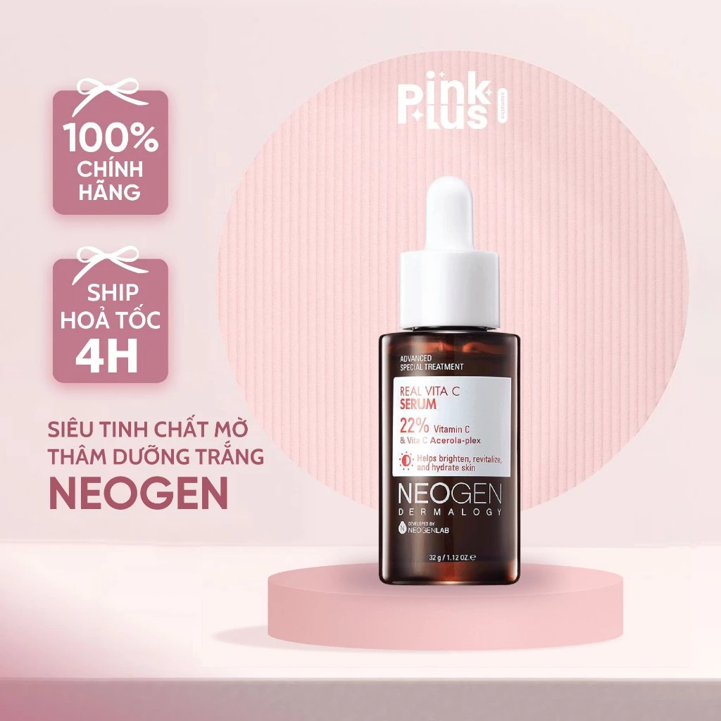 Siêu Tinh Chất Mờ Thâm Dưỡng Trắng Vitamin C SAP 22% Neogen Dermalogy Real Vita C Serum 32ml
