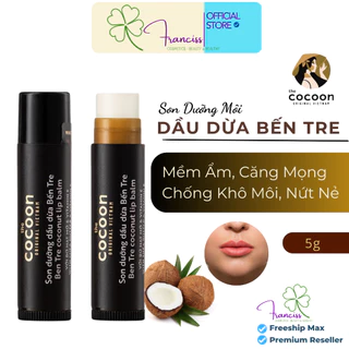 Son Dưỡng COCOON Coconut Lip Balm Dầu Dừa Bến Tre Chống Thâm Môi & Khô Môi  5G