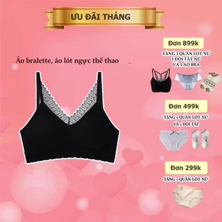 (MX53) Áo bralette áo bra lót ngực thể thao KASHALI phối ren gợi cảm