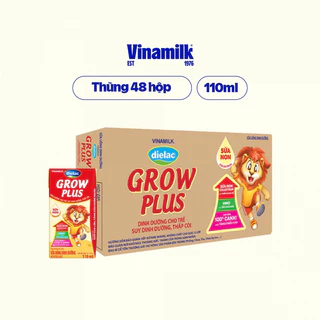 Thùng 48 hộp Sữa Non Vinamilk Dielac Grow Plus (Sữa Uống Dinh Dưỡng) 110ml