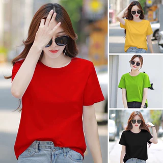 áo thun phông nữ họa tiết in chữ bao giặt máy . - Chất cotton mỏng mềm mát-thấm hút mồ hôi. SiZe S - M - L - xL