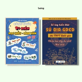 Combo Công Thức 9+ Đọc Hiểu Làm Văn Lớp 12 & Sổ Tay Kiến Thức Sử Địa GDCD Thi THPT Quốc Gia