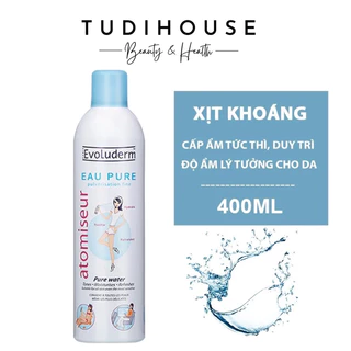 Xịt Khoáng Evoluderm Cấp Ẩm Làm Dịu Da 400ml