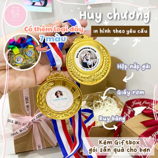 [TẶNG HỘP GÓI]_ Huy chương tình yêu in ảnh theo yêu cầu, tặng bạn trai/bạn gái/người yêu ngày kỷ niệm, sinh nhật