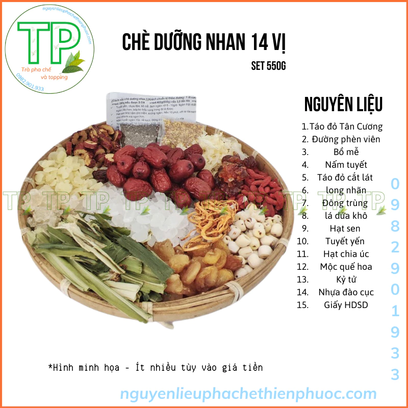 Chè dưỡng nhan Thiên Phước 550g