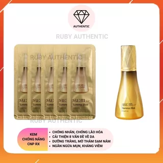 Gói sample Tinh chất vàng thế hệ mới Sum 8-1 siêu tái sinh chống lão và trẻ hóa da - Su:m 37 Summa Elixir Essence 1ml