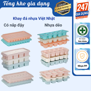 Vỉ đá nhựa Việt Nhật có nắp, vỉ đá nhựa dẻo, vỉ đá mặt cười - 1 vỉ