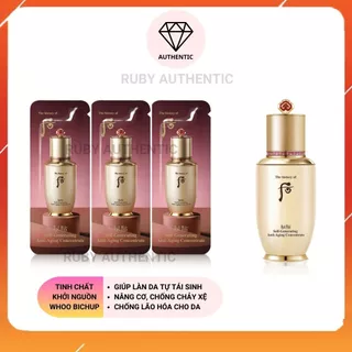 Gói sample Tinh chất trẻ hóa tái sinh da chống lão hóa Whoo Bichup Self-generating Anti-aging Concentrate,Ruby Authentic