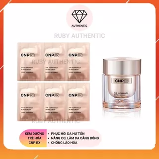 Gói sample Kem dưỡng cao cấp CNP vàng trẻ hóa tái tạo da- Cnp Rx The Supremacy Re-new Cream Supreme Lift, Ruby Authentic