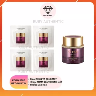 Gói sample Kem Dưỡng Mắt Ohui tím,giảm thâm quầng,giảm nhăn và bọng mắt - Ohui Age Recovery Eye Cream 1ml-Ruby Authentic