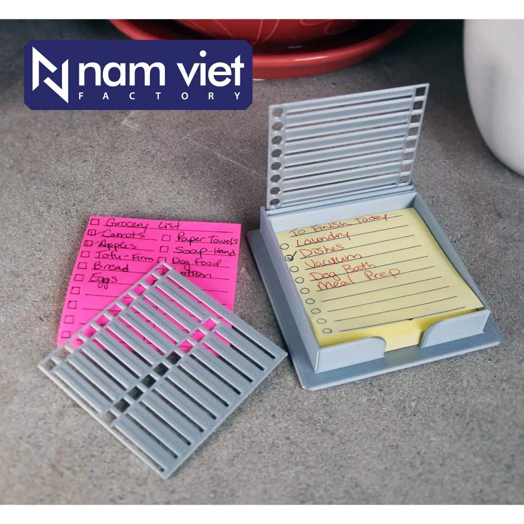 Hộp Đựng Giấy Note Hỗ Trợ Kẻ Hàng