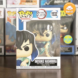 Mô hình nhân vật chính hãng Funko POP! Animation: Demon Slayer - Inosuke Hashibira #1532, kèm Protector