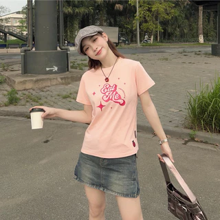 ÁO THUN BABYTEE IN CHỮ HỒNG BBTITME2