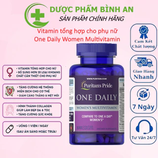 [Mã INBAU404 giảm 40K đơn 249K] Bổ sung vitamin tổng hợp cho phụ nữ Puritan Pride One Daily Women Multivitamin 100 viên