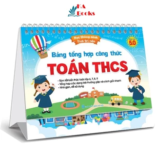 Combo Bộ Lịch Công Thức Để Bàn Ghi Nhớ Toán, Anh, Văn Tiểu Học Và Trung Học Cơ Sở