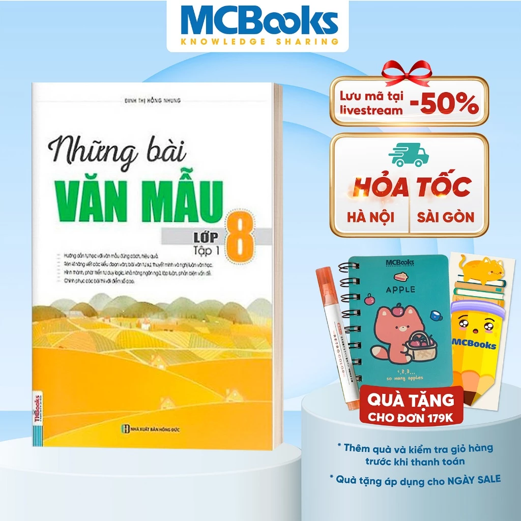 Sách - Những bài văn mẫu lớp 8 - Tập 1