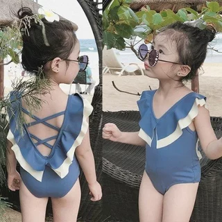 Bikini bé gái, bộ bơi bé gái dễ thương 8-26kg