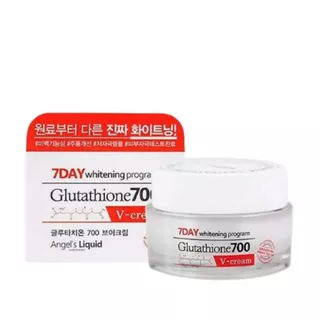 Kem dưỡng sáng da Angel's Liquid 7Day Whitening Program Glutathione 700 V-Cream 50ml - LydiaBeauty