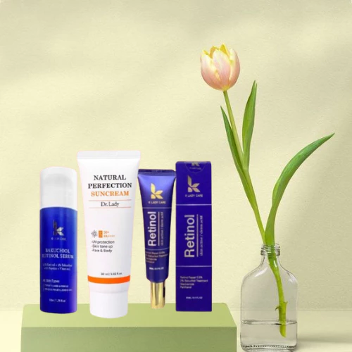 ComBo 3 Món Chăm Sóc Da : Kem Dưỡng. Retinol & Serum. Retinol. K Lady .Care, Kem Chống Nắng Dr.Lady .Suncream