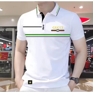 Áo Polo nam cao cấp có cổ GCCI - vải cá sấu cotton CVC thoáng mát, thanh lịch A13