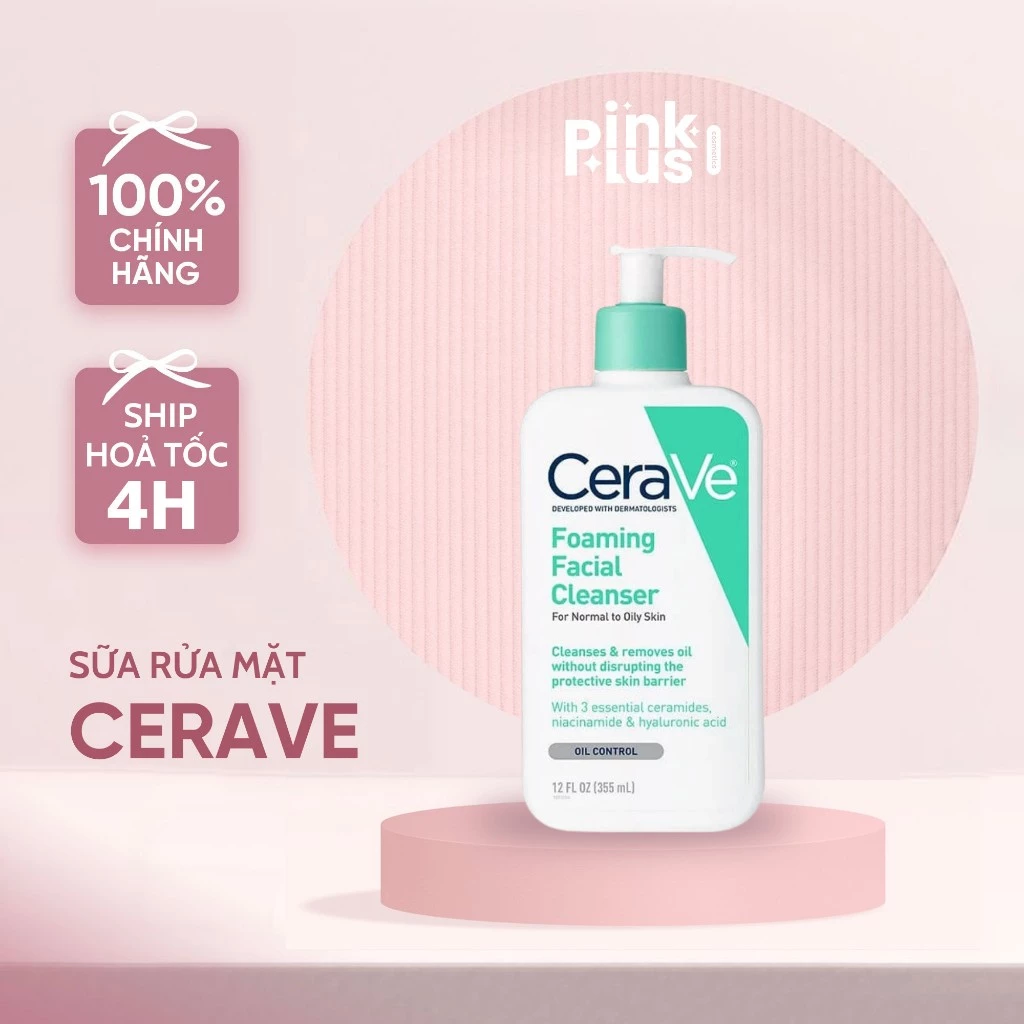 Sữa rửa mặt Foaming Facial Cleanser cho da dầu da mụn và nhạy cảm dung tích 236ml
