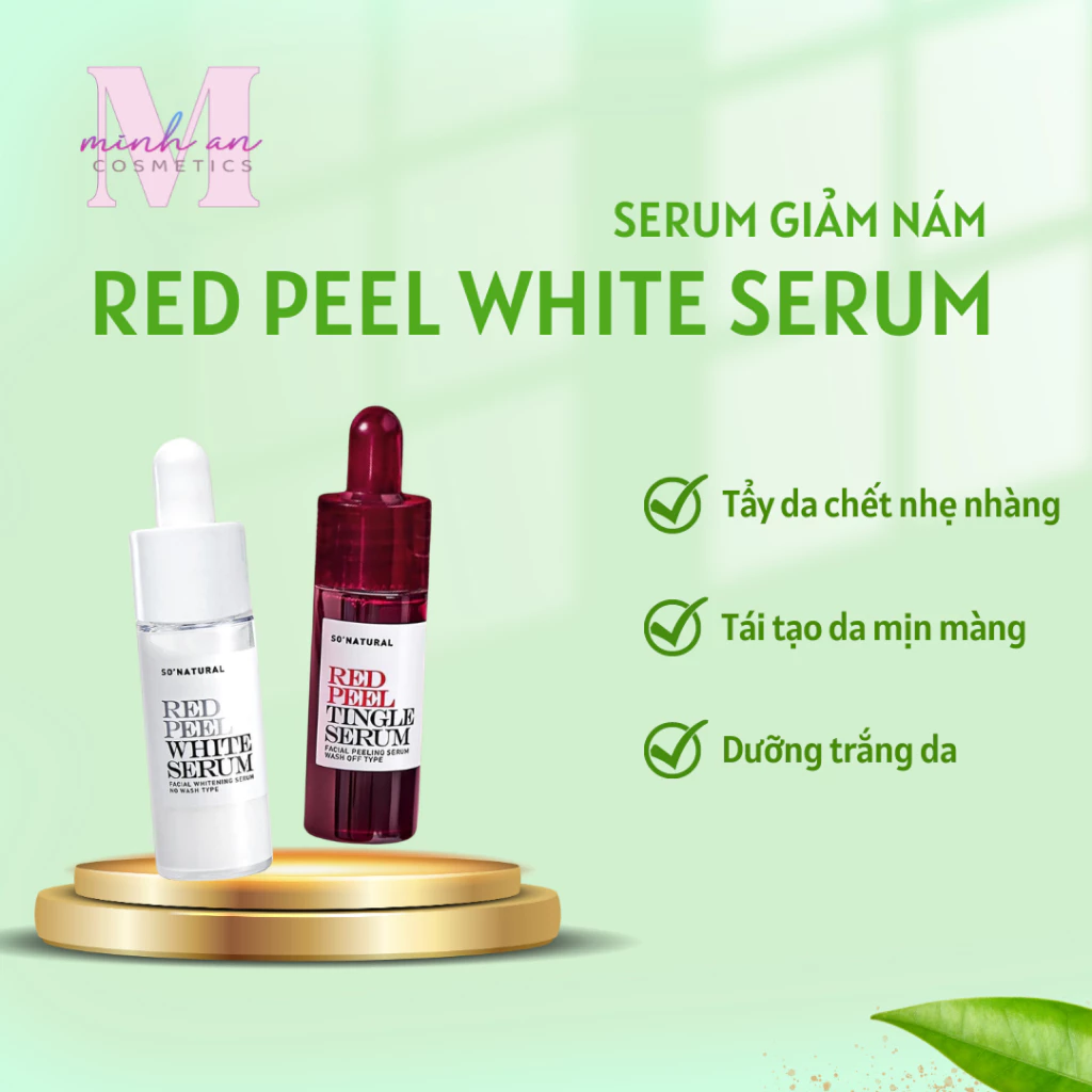 Serum giảm nám Red Peel White Serum 11ml Hàn Quốc dưỡng trắng da mờ thâm nám