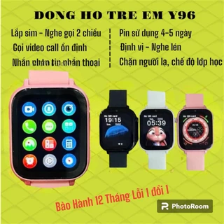 Đồng Hồ Thông Minh Y96 Có Lắp Sim Gọi Video Định Vị Kết Nối Wifi 4G Tiếng Việt Cảm Ứng Mượt Chống Nước