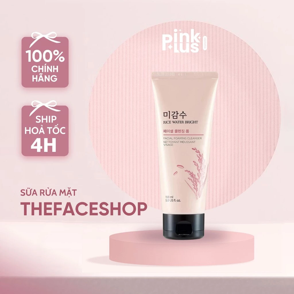 Sữa Rửa Mặt Làm Sạch Sáng Da Thefaceshop Rice Water Bright Facial Foaming Cleanser