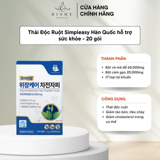 Thải Độc Ruột Simpleasy Hàn Quốc hỗ trợ sức khỏe - 20 gói