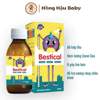 [Chính Hãng] Canxi sinh học kết hợp vitamin D3 K2 hỗ trợ tăng chiều cao Bestical 120ml