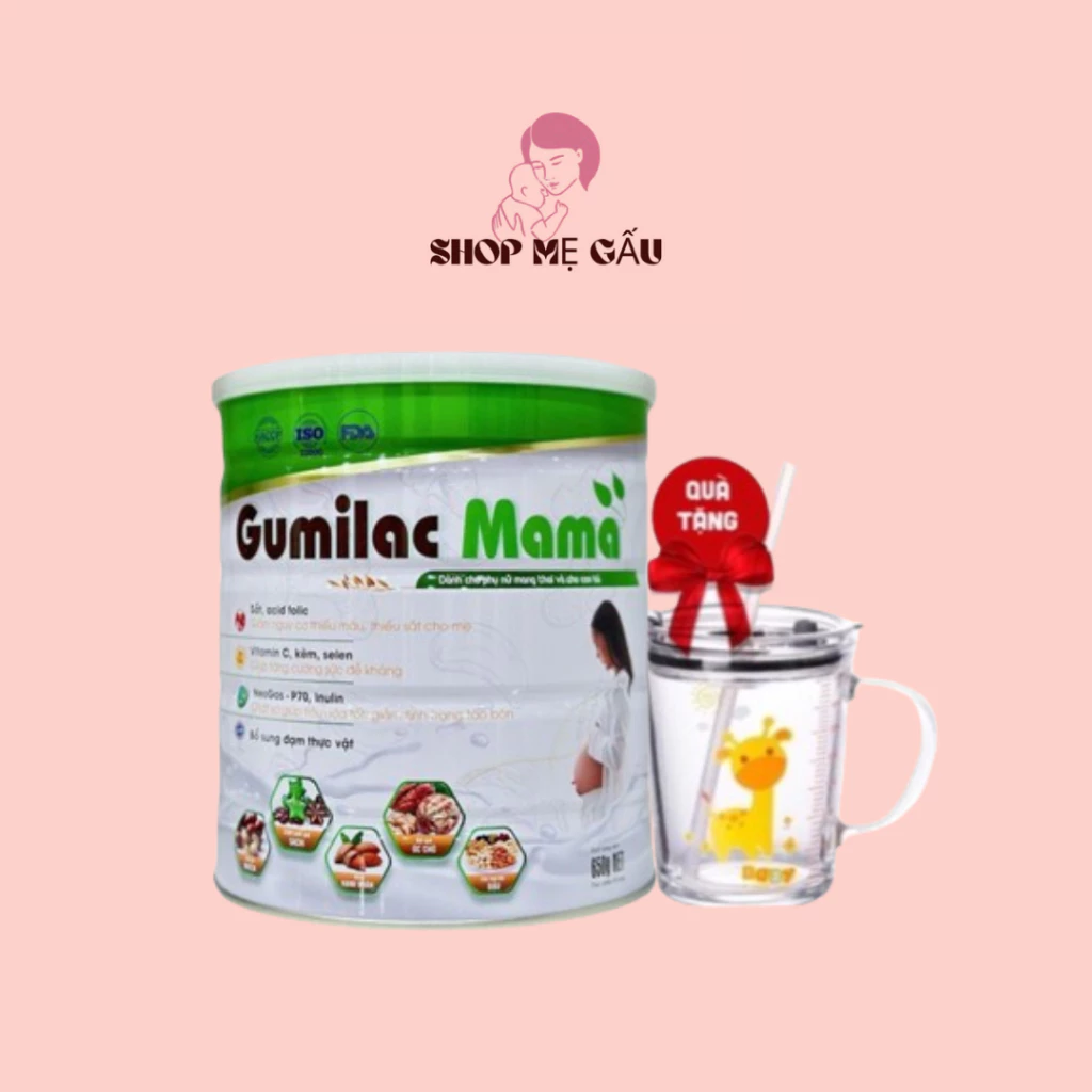 [Chính hãng] Sữa hạt bầu cao cấp Gumilac Mama lon 650g