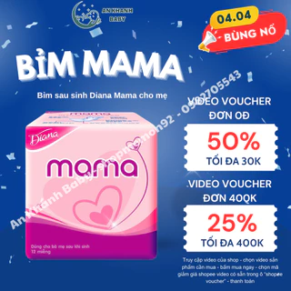 Bỉm sau sinh Diana Mama cho mẹ 12 miếng