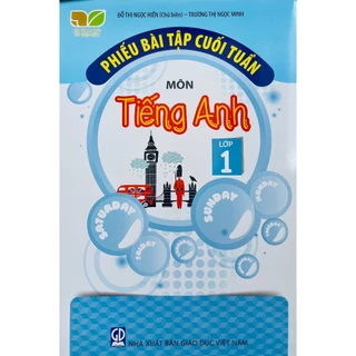 Sách - Phiếu bài tập cuối tuần môn Tiếng Anh lớp 1 (HB)