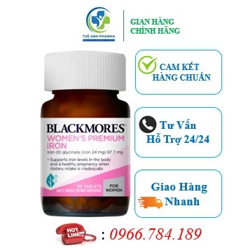 Viên sắt bầu blackmores IRON 30 viên của Úc