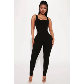 Jumpsuit áo liền quần thun gân FashionN*** vnxk-Bản ba lỗ